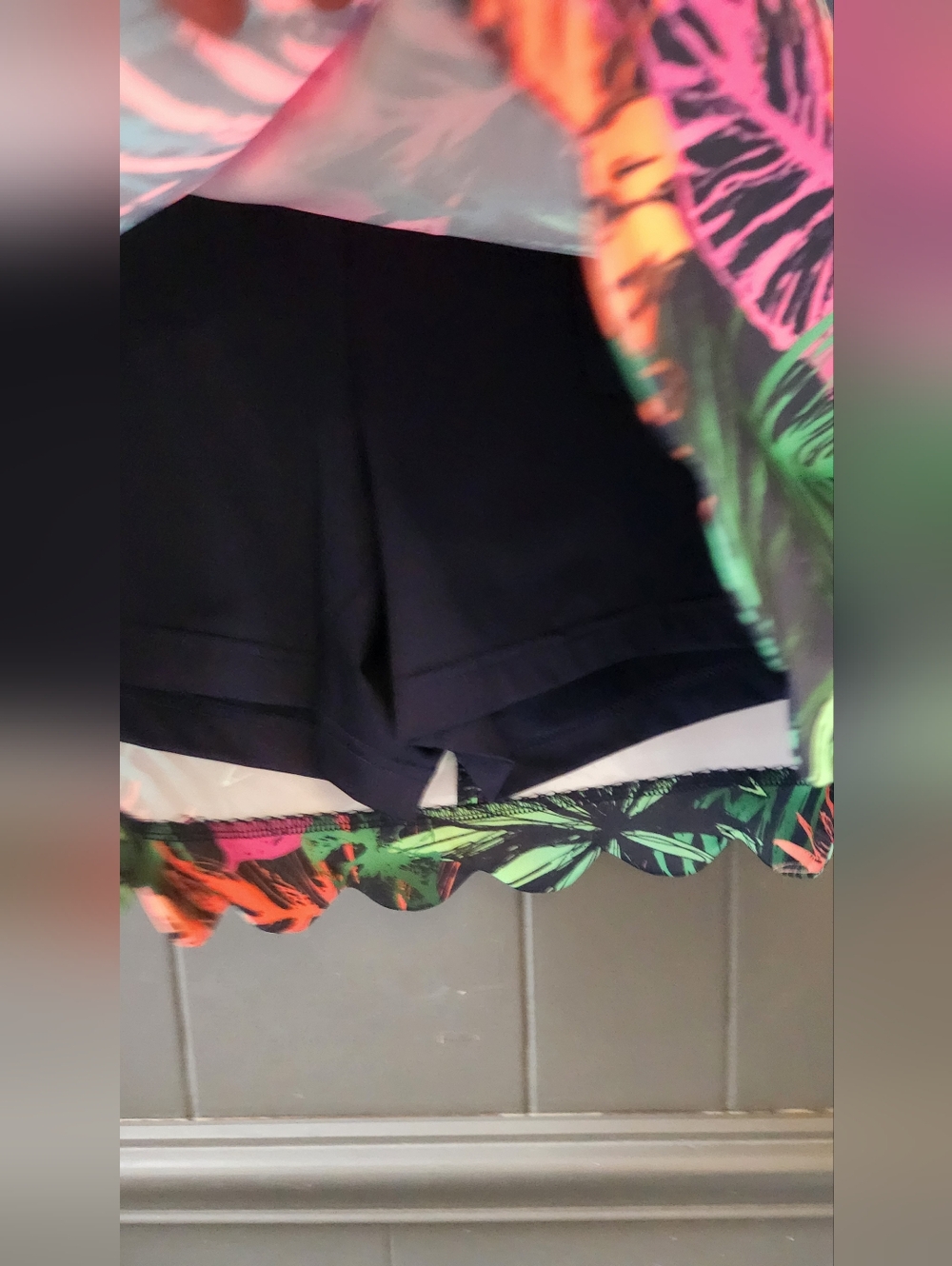 Lady Hagen Multicolored Tropical Print Skort - Picture 5 of 7